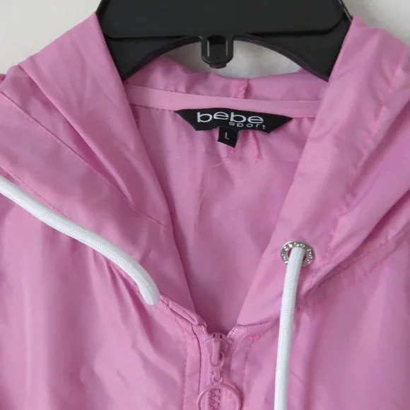 Bebe Sport Women's Blocked Hoodie Size L - Picture 4 of 5